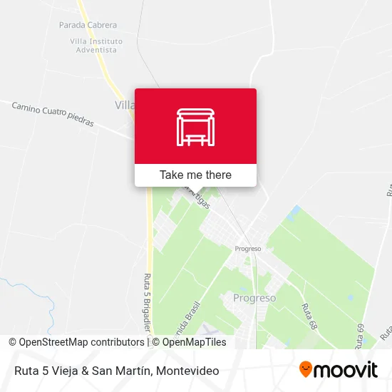 Ruta 5 Vieja & San Martín map