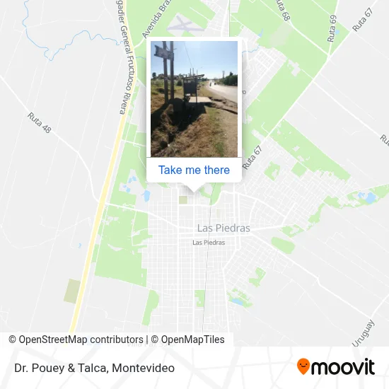 Dr. Pouey & Talca map