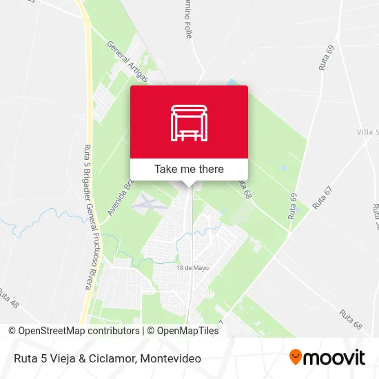 Ruta 5 Vieja & Ciclamor map