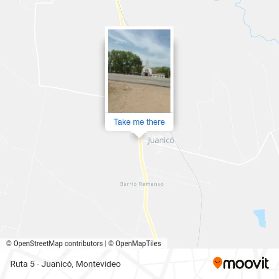 Ruta 5 - Juanicó map