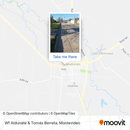 Wf Aldunate & Tomás Berreta map