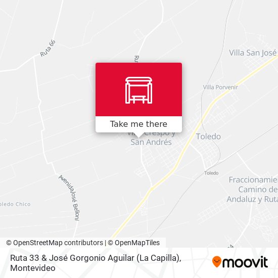 Ruta 33 & José Gorgonio Aguilar (La Capilla) map