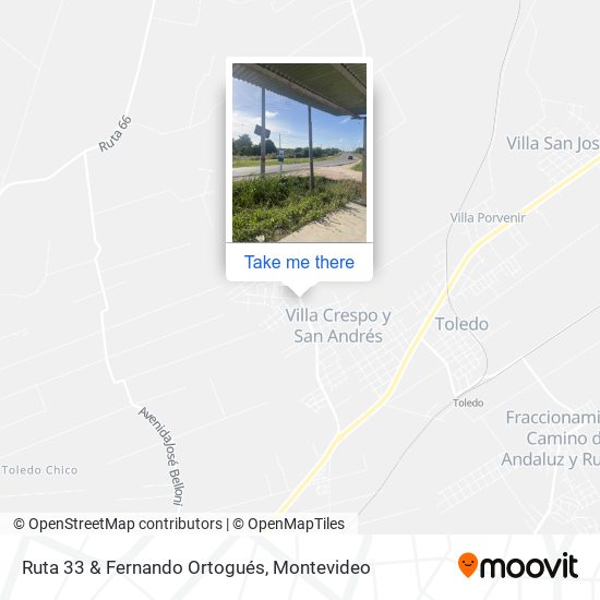 Ruta 33 & Fernando Ortogués map