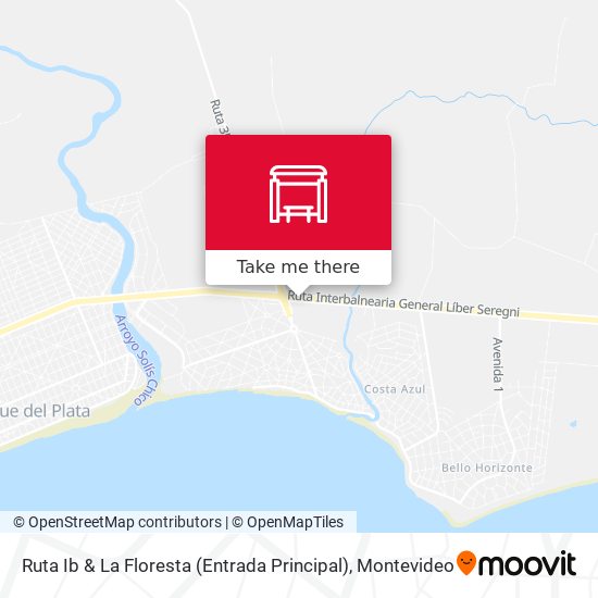 Mapa de Ruta Ib & La Floresta (Entrada Principal)