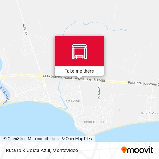 Ruta Ib & Costa Azul map