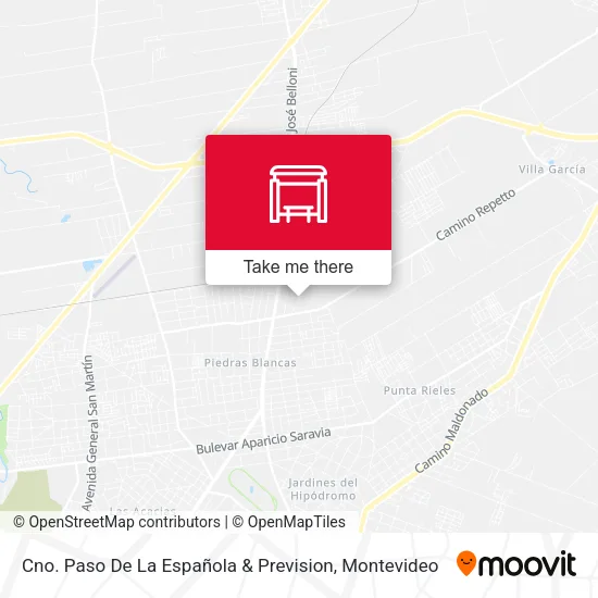 Mapa de Cno. Paso De La Española & Prevision