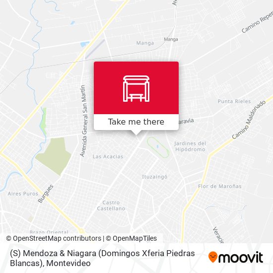 Mapa de (S) Mendoza & Niagara (Domingos Xferia Piedras Blancas)