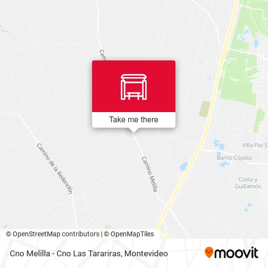 Mapa de Cno Melilla - Cno Las Tarariras