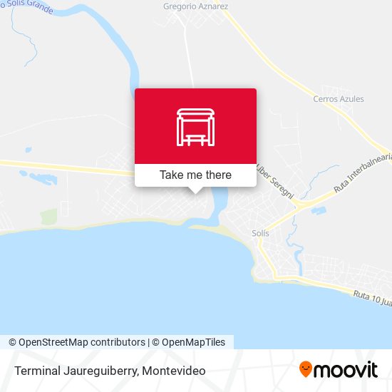 Mapa de Terminal Jaureguiberry