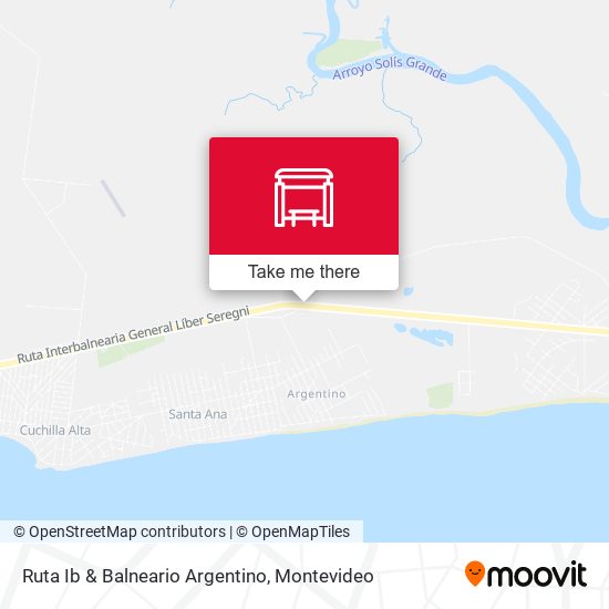 Ruta Ib & Balneario Argentino map