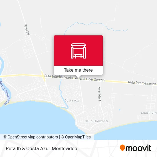 Ruta Ib & Costa Azul map