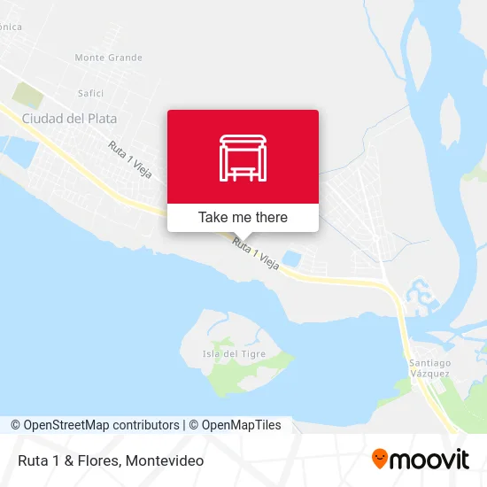 Ruta 1 & Flores map