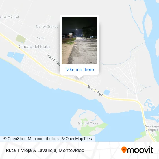 Ruta 1 Vieja & Lavalleja map