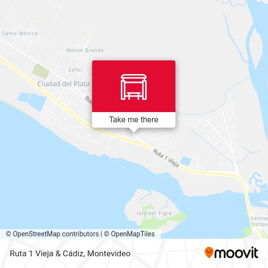 Ruta 1 Vieja & Cádiz map