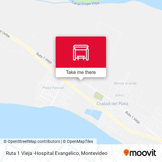 Ruta 1 Vieja -Hospital Evangélico map