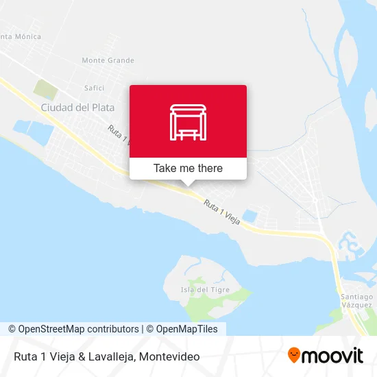Ruta 1 Vieja & Lavalleja map