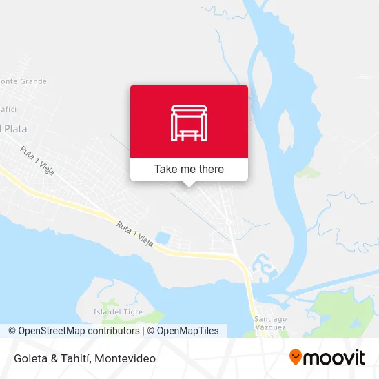 Goleta & Tahití map