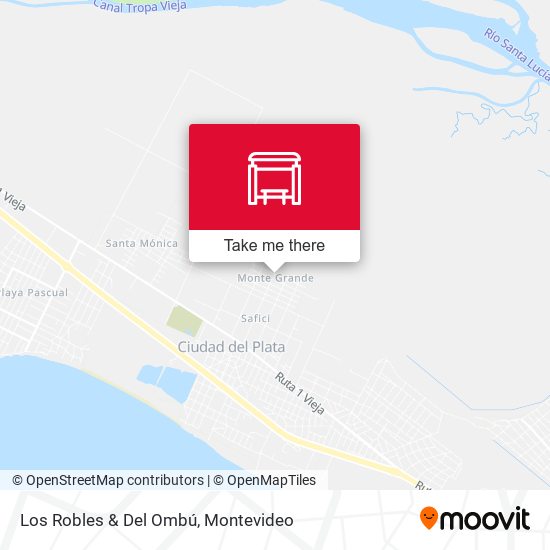 Los Robles & Del Ombú map