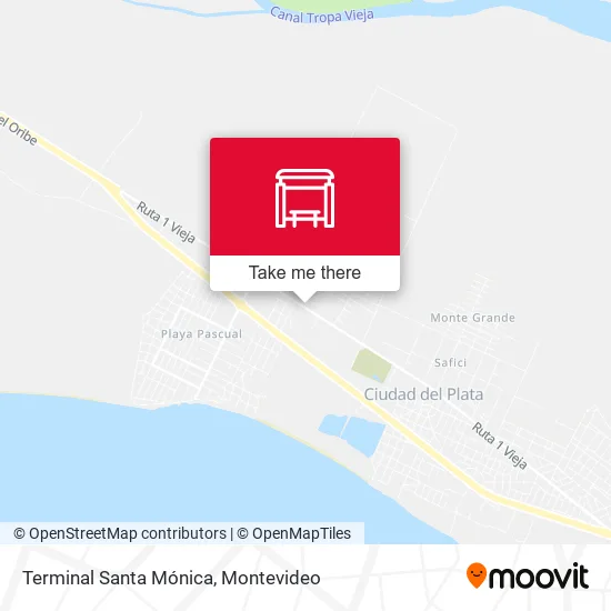Terminal Santa Mónica map