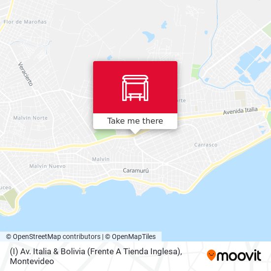 Mapa de (I) Av. Italia & Bolivia (Frente A Tienda Inglesa)