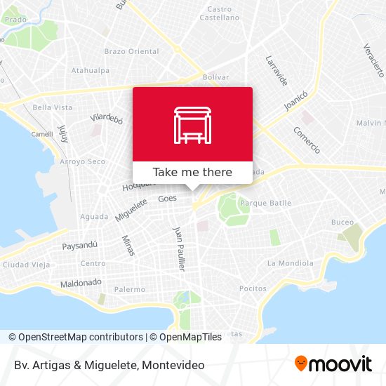 Mapa de Bv. Artigas & Miguelete
