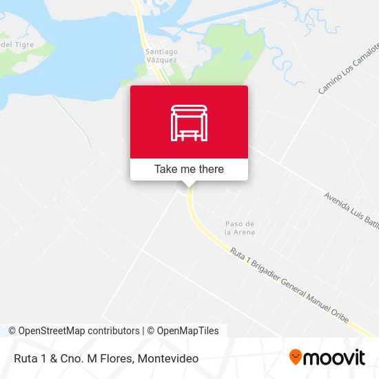 Ruta 1 & Cno. M Flores map