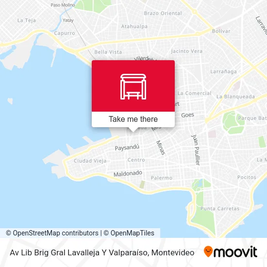 Av Lib Brig Gral Lavalleja Y Valparaíso map