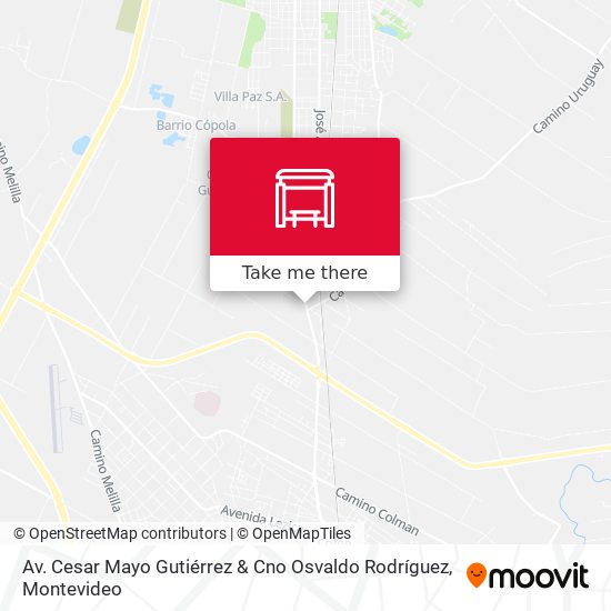 Av. Cesar Mayo Gutiérrez & Cno Osvaldo Rodríguez map