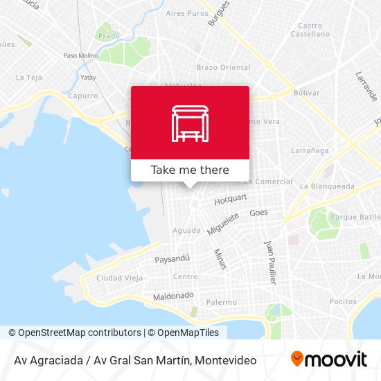 Mapa de Av Agraciada / Av Gral San Martín