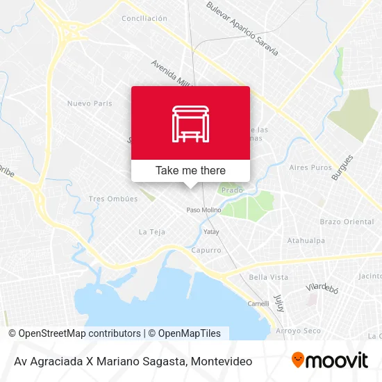 Av Agraciada X Mariano Sagasta map