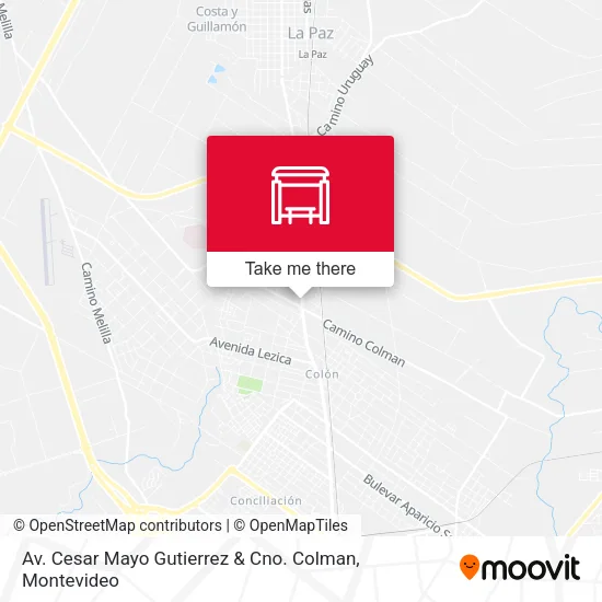 Mapa de Av. Cesar Mayo Gutierrez & Cno. Colman