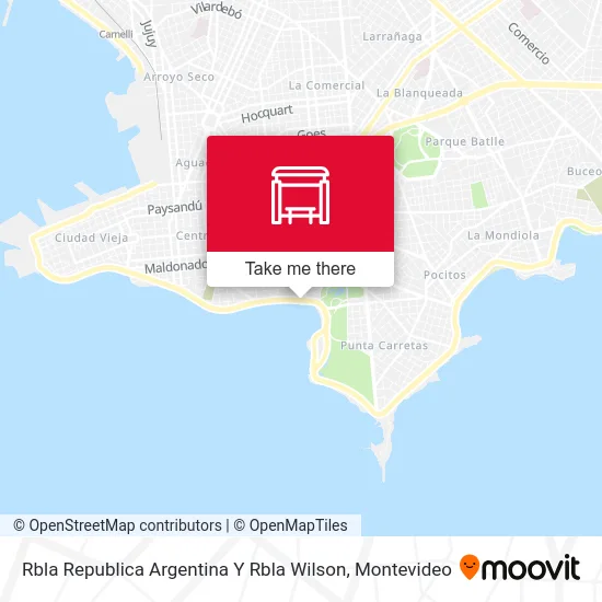 Rbla Republica Argentina Y Rbla Wilson map