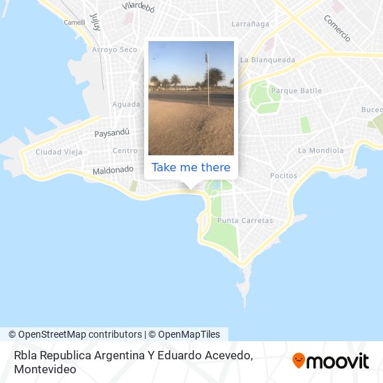 Rbla Republica Argentina Y Eduardo Acevedo map