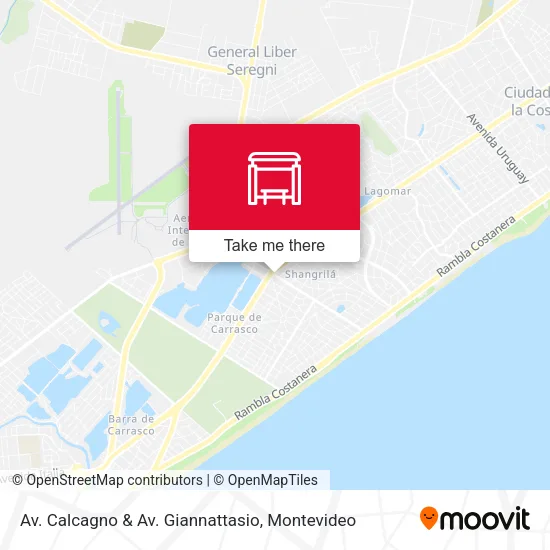 Mapa de Av. Calcagno & Av. Giannattasio