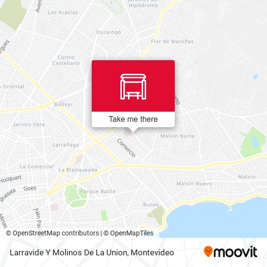 Larravide Y Molinos De La Union map