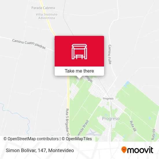 Simon Bolivar, 147 map