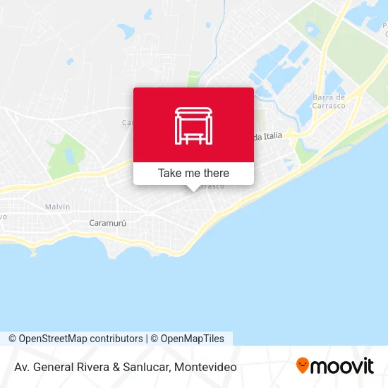 Av. General Rivera & Sanlucar map