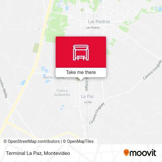 Terminal La Paz map