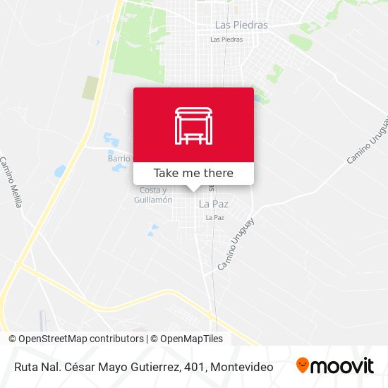 Ruta Nal. César Mayo Gutierrez, 401 map