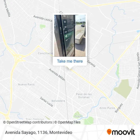 Avenida Sayago, 1136 map