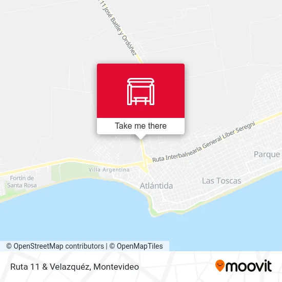 Ruta 11 & Velazquéz map