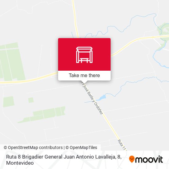 Ruta 8 Brigadier General Juan Antonio Lavalleja, 8 map