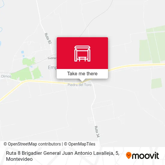 Ruta 8 Brigadier General Juan Antonio Lavalleja, 5 map