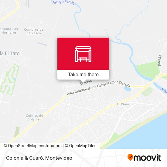 Colonia & Cuaró map