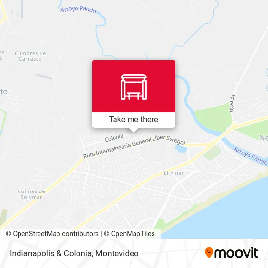 Indianapolis & Colonia map