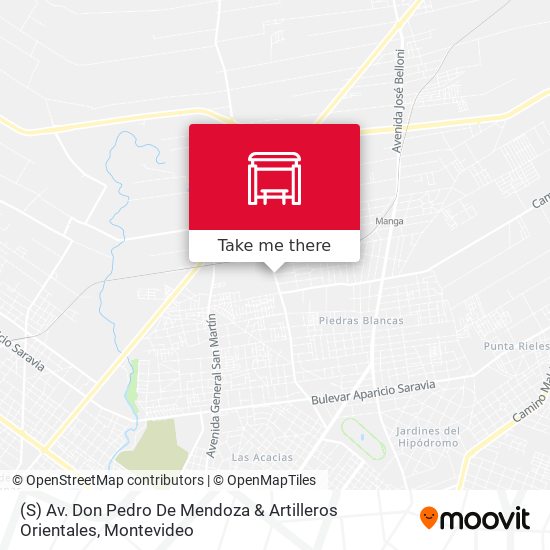 Mapa de (S) Av. Don Pedro De Mendoza & Artilleros Orientales