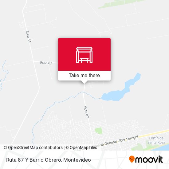 Ruta 87 Y Barrio Obrero map