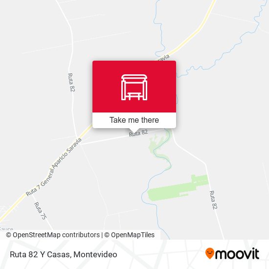 Mapa de Ruta 82 Y Casas