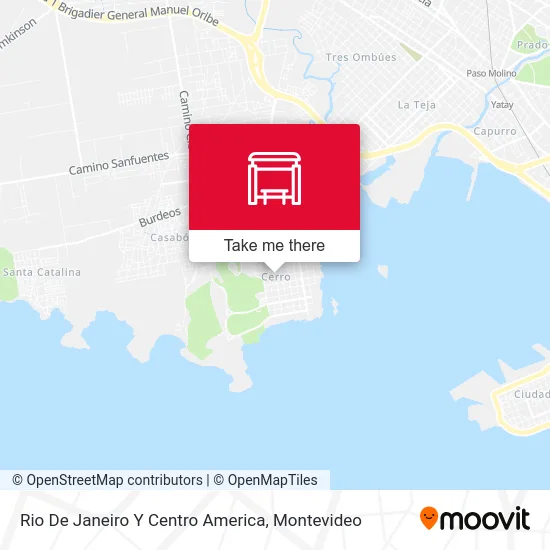 Rio De Janeiro Y Centro America map