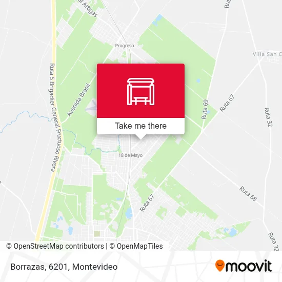 Borrazas, 6201 map